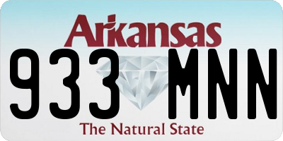 AR license plate 933MNN
