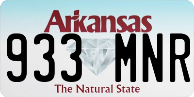 AR license plate 933MNR