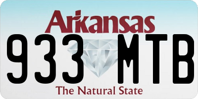 AR license plate 933MTB