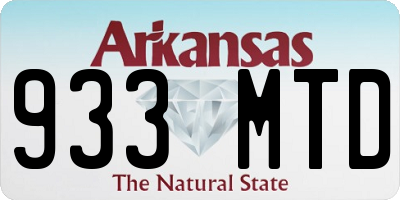 AR license plate 933MTD