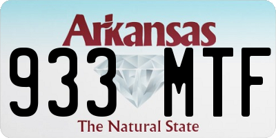 AR license plate 933MTF