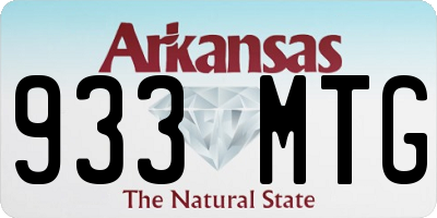 AR license plate 933MTG