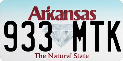 AR license plate 933MTK