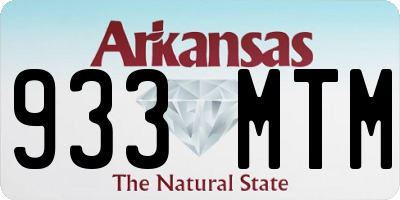 AR license plate 933MTM