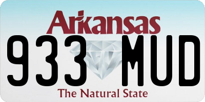 AR license plate 933MUD