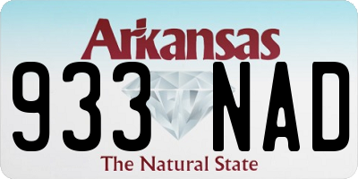 AR license plate 933NAD