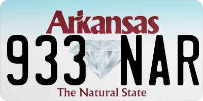 AR license plate 933NAR