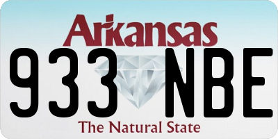 AR license plate 933NBE