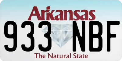 AR license plate 933NBF