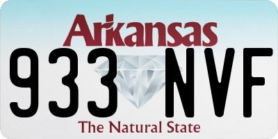 AR license plate 933NVF