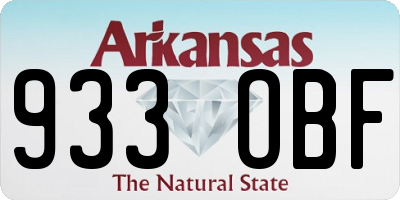 AR license plate 933OBF