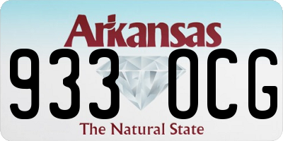AR license plate 933OCG