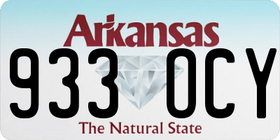 AR license plate 933OCY