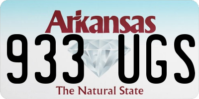 AR license plate 933UGS