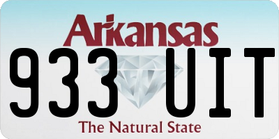 AR license plate 933UIT