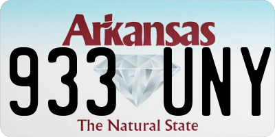 AR license plate 933UNY
