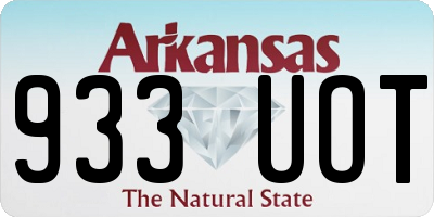 AR license plate 933UOT