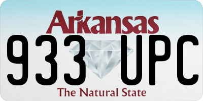 AR license plate 933UPC