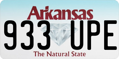 AR license plate 933UPE