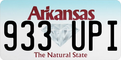 AR license plate 933UPI