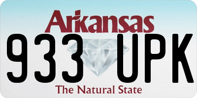 AR license plate 933UPK
