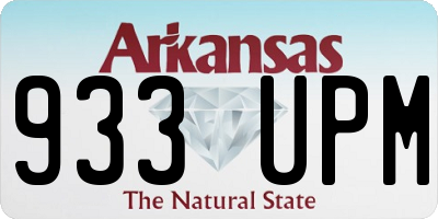 AR license plate 933UPM