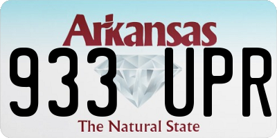 AR license plate 933UPR