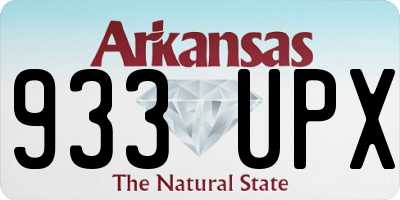 AR license plate 933UPX