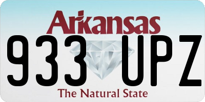 AR license plate 933UPZ