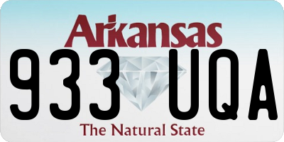 AR license plate 933UQA
