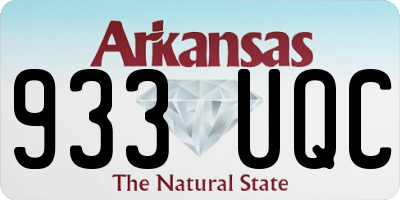 AR license plate 933UQC