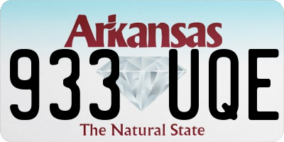 AR license plate 933UQE