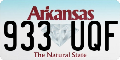 AR license plate 933UQF
