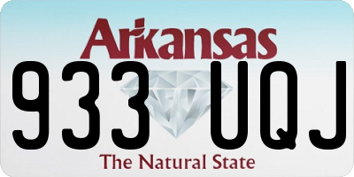AR license plate 933UQJ