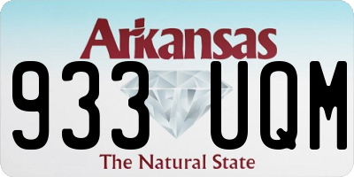 AR license plate 933UQM