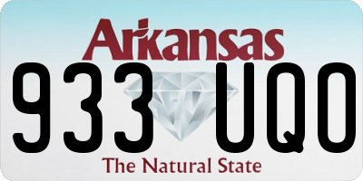 AR license plate 933UQO