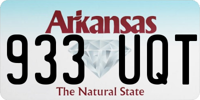 AR license plate 933UQT