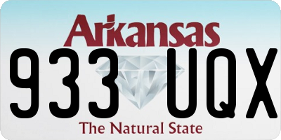 AR license plate 933UQX