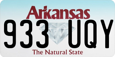 AR license plate 933UQY