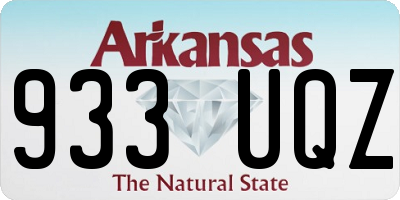 AR license plate 933UQZ