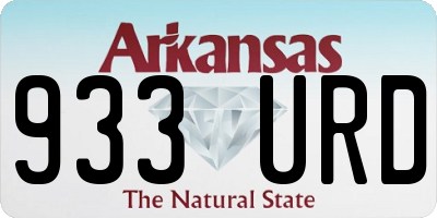 AR license plate 933URD