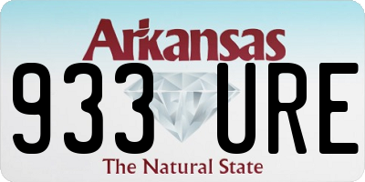 AR license plate 933URE