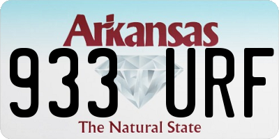 AR license plate 933URF