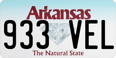 AR license plate 933VEL
