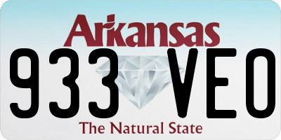 AR license plate 933VEO