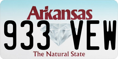 AR license plate 933VEW