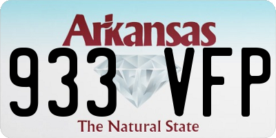 AR license plate 933VFP