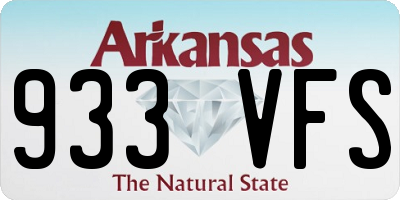 AR license plate 933VFS