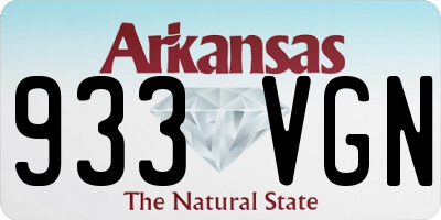 AR license plate 933VGN