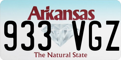 AR license plate 933VGZ